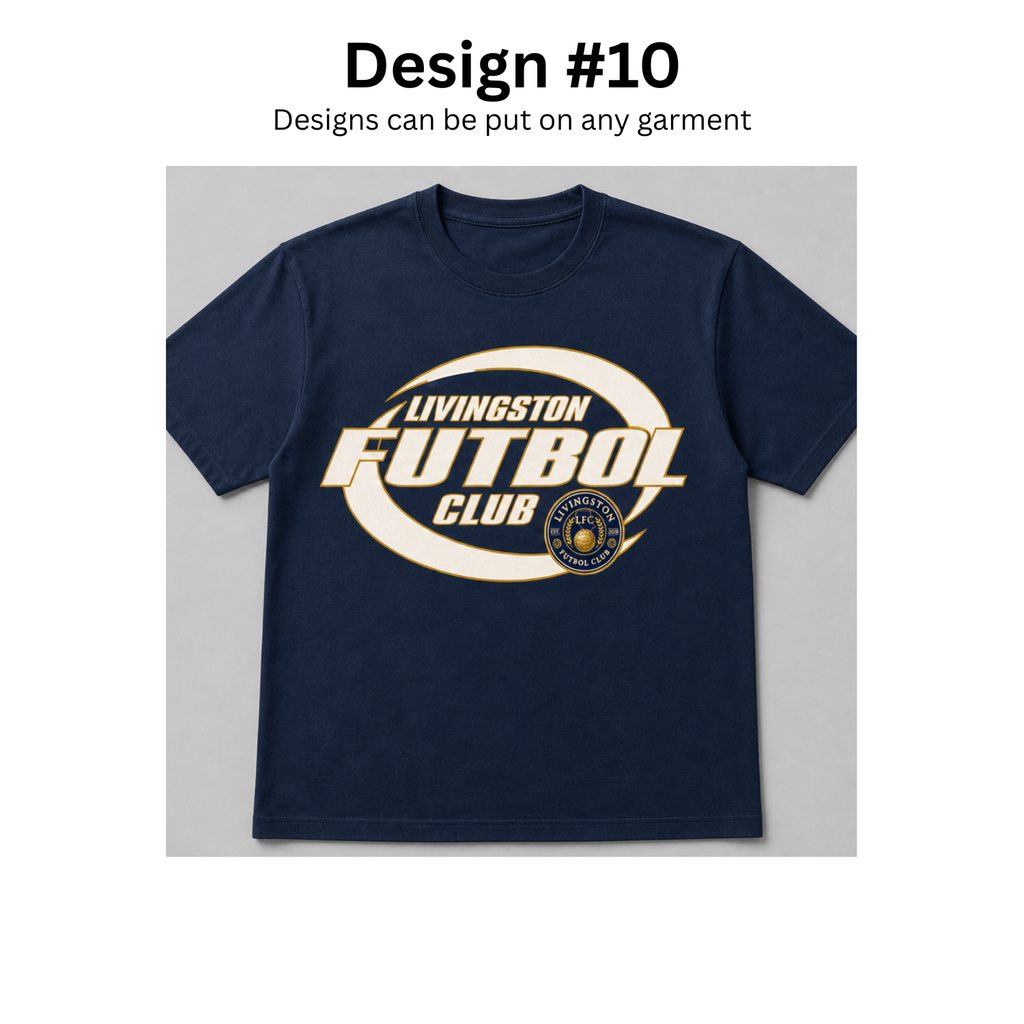 Livingston Futbol Club spirit gear design
