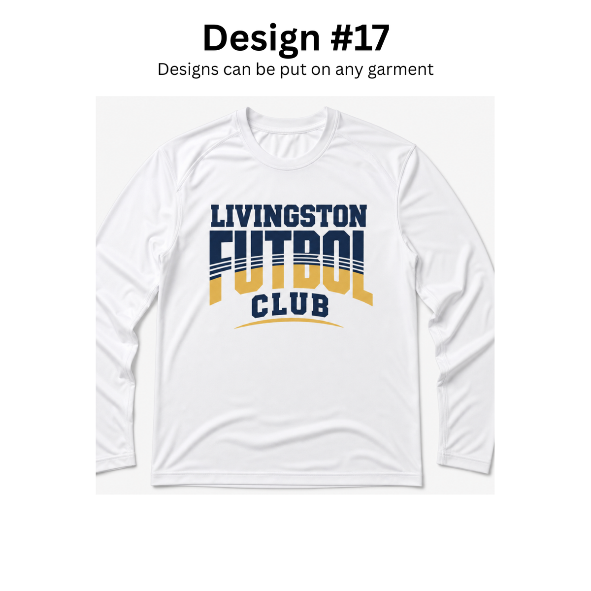 Livingston Futbol Club spirit gear design