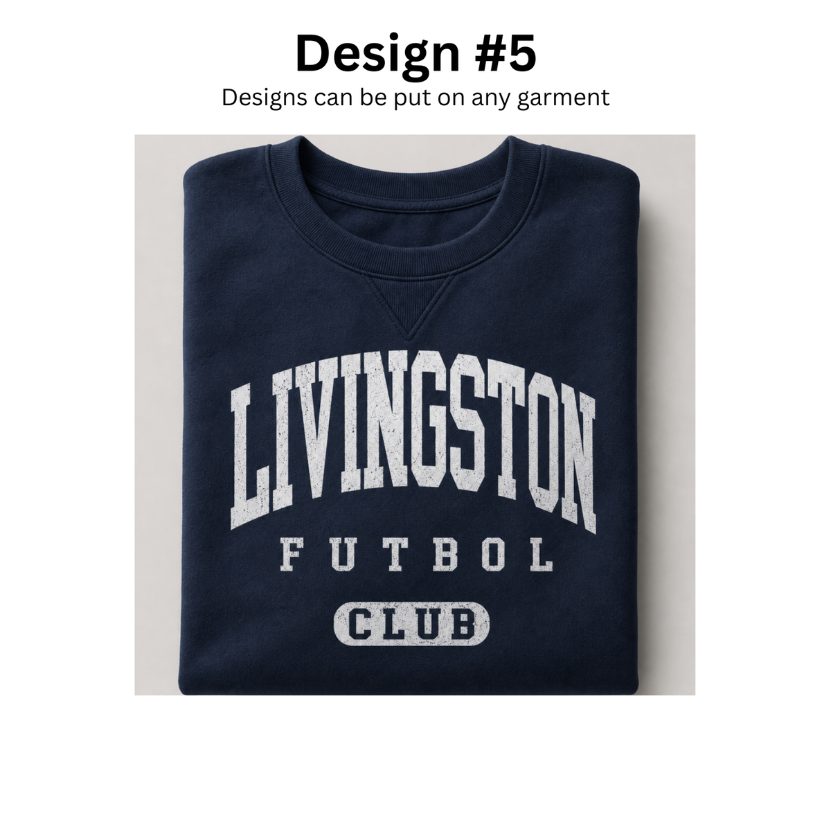 Livingston Futbol Club spirit gear design