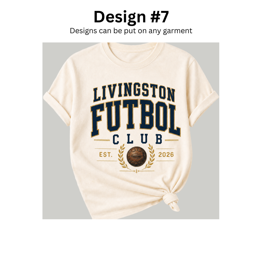 Livingston Futbol Club spirit gear design