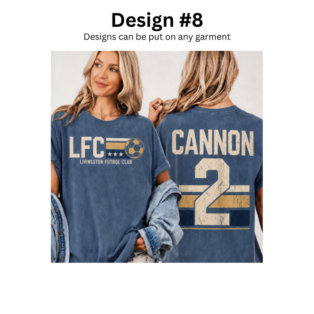 Livingston Futbol Club spirit gear design