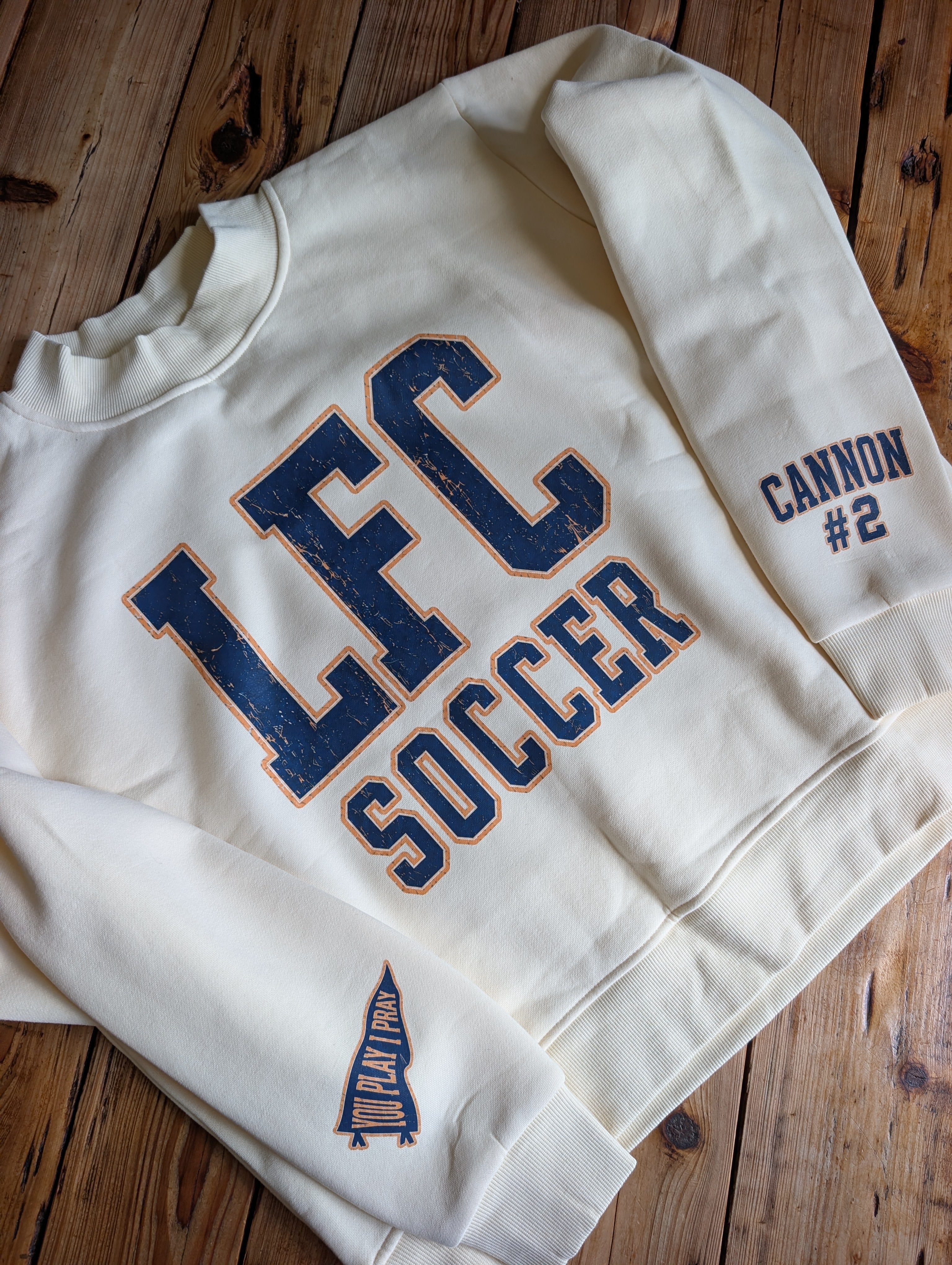 LFC Oversized Fleece Mock-Neck Crew Sweatshirt
